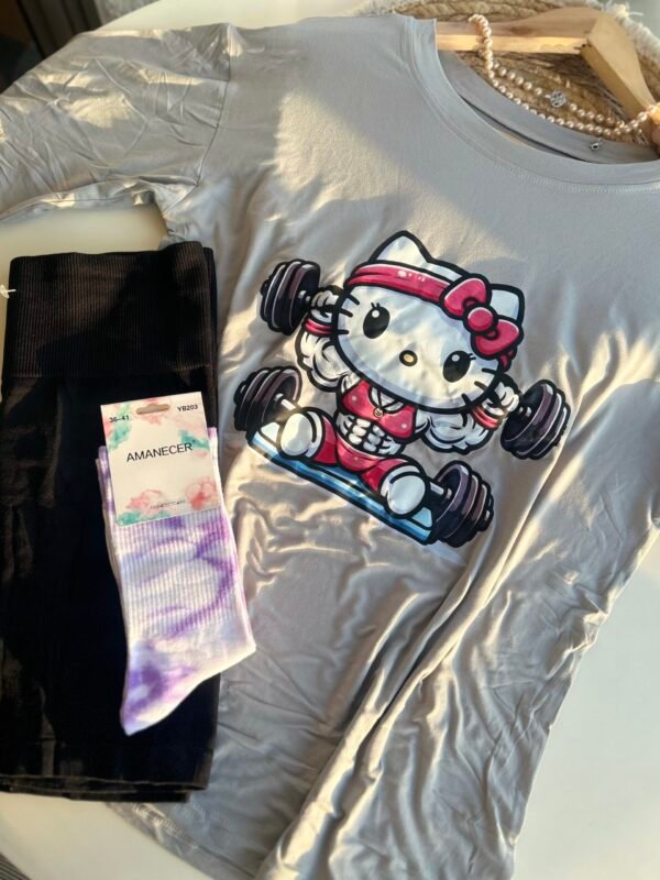 Conjunto Short Hello Kitty 01