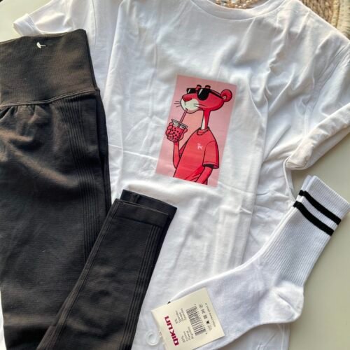Conjunto Calza Pantera Rosa 01